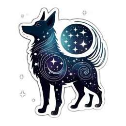 universe wolf SVG PNG design with clean design elements
