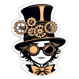 sticker steampunk SVG PNG design