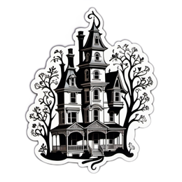 halloween mansion SVG PNG design