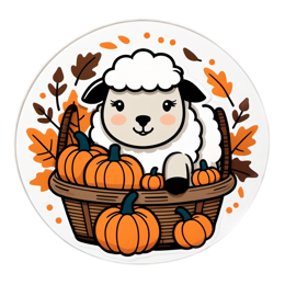 farm pumpkin sheep SVG PNG design