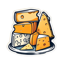 cheese varieties assorted SVG PNG design