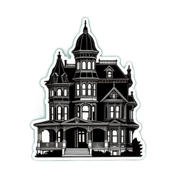mansion sticker SVG PNG design