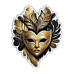mask feathers SVG PNG design