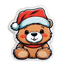 christmas bear SVG PNG design