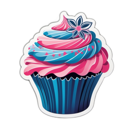 cupcake colorful decoration SVG PNG design