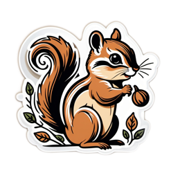 squirrel nature SVG PNG design with clean design elements
