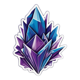 crystals geometric SVG PNG design with clean design elements