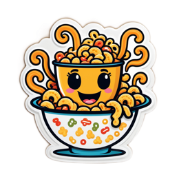 fun cereal SVG PNG design with clean design elements
