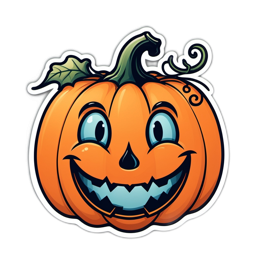 friendly pumpkin SVG PNG design with clean design elements