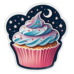 cupcake stars SVG PNG design