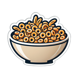 cereal breakfast SVG PNG design with clean design elements