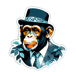 illustration monkey SVG PNG design