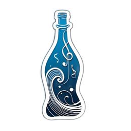 wave music SVG PNG design