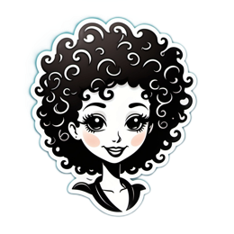 illustration afro SVG PNG design with clean design elements