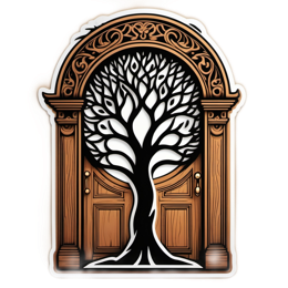 tree door SVG PNG design