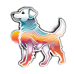 dog artistic SVG PNG design