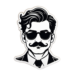 fashion cool sticker SVG PNG design with clean design elements
