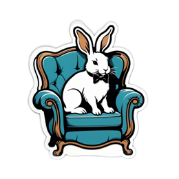 rabbit chair SVG PNG design