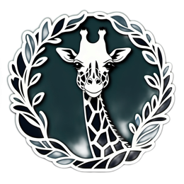 giraffe icon SVG PNG design with clean design elements