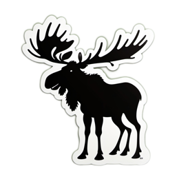 animals moose SVG PNG design with clean design elements