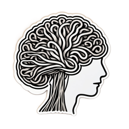 doodle brain SVG PNG design