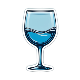 drink waterglass SVG PNG design with clean design elements