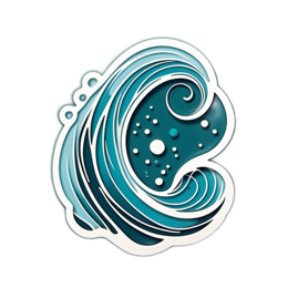 water wave SVG PNG design with clean design elements