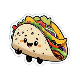 cartoon taco SVG PNG design