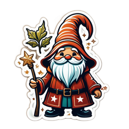 gnome magic star SVG PNG design with clean design elements