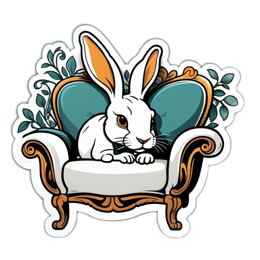bunny chair SVG PNG design