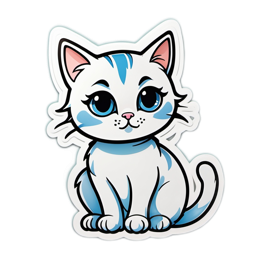 cat illustration playful SVG PNG design with clean design elements