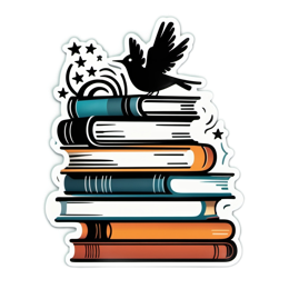 books bird SVG PNG design