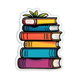 books colorful SVG PNG design