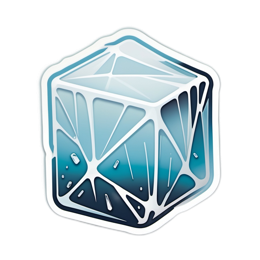 icecube sticker SVG PNG design with clean design elements