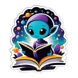 books space SVG PNG design with clean design elements