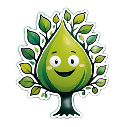 friendly tree character SVG PNG design