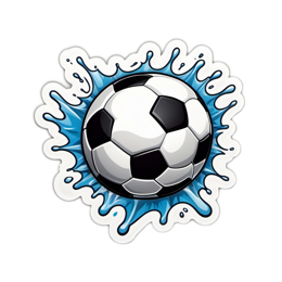 soccer sticker SVG PNG design with clean design elements