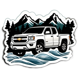 adventure truck SVG PNG design with clean design elements