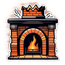 fireplace warmth SVG PNG design with clean design elements