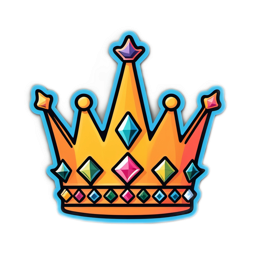 digital crown SVG PNG design with clean design elements
