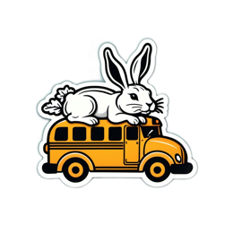 fantasy rabbit bus SVG PNG design