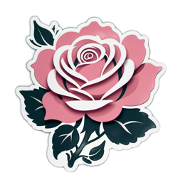 rose SVG PNG design with clean design elements