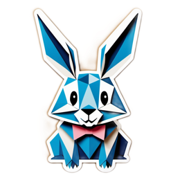 bunny poster SVG PNG design with clean design elements