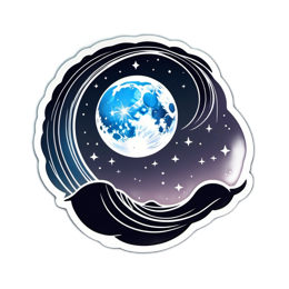 night sky moon SVG PNG design