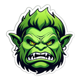 goblin sticker SVG PNG design with clean design elements