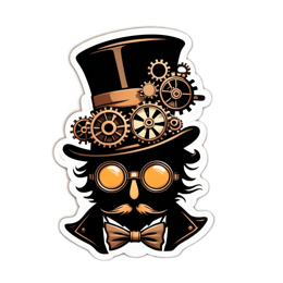 steampunk SVG PNG design with clean design elements