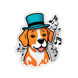 music sticker SVG PNG design
