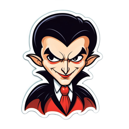 fantasy character vampire SVG PNG design with clean design elements