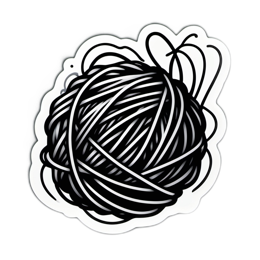 doodle black wire SVG PNG design with clean design elements