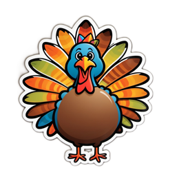 quotes turkey sticker SVG PNG design with clean design elements